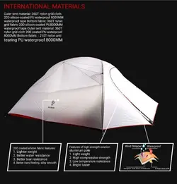 چادر کوهنوردی 3 نفره هیلمن مدل لیبرا