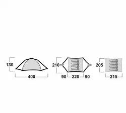 چادر 4 نفره هاسکی مدل Bright 4
