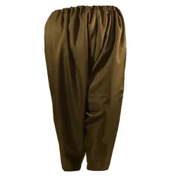 شلوار کردی مردانه پارچه زرین رنگ قهوه ای قد 100