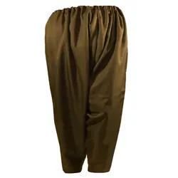 شلوار کردی مردانه پارچه زرین رنگ قهوه ای قد 100