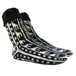 جوراب پشمی دستباف سنتی کردستان کد 218 سایز 40-41