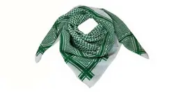 دستمال سر و گردن کردی طرح جامانه رنگ سبز