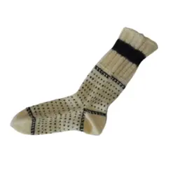 جوراب پشمی ریزبافت درجه یک دستباف سنتی کردستان کد 1001 سایز 41-42