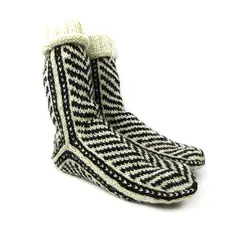 جوراب پشمی مردانه دستبافت سنتی کردستان کد 116 سایز 41-42