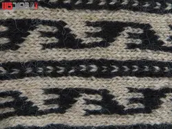 جوراب پشمی مردانه دستبافت سنتی کردستان کد 218 سایز 43-44