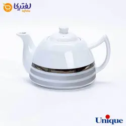 قوری چینی یونیک UN-7547 مدل پلاتین