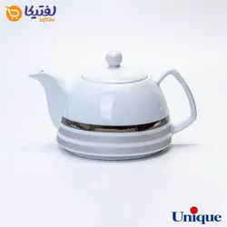 قوری چینی یونیک UN-7542 مدل پلاتین
