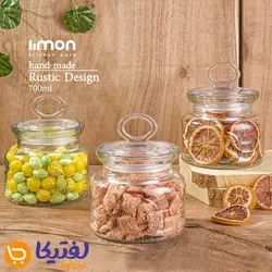 بانکه روستیک شیشه ای 700 میلی لیتر لیمون