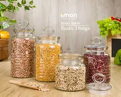 جا ادویه شیشه ای روستیک لیمون