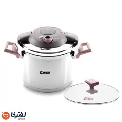 زودپز دو دسته کاندید مدل هلیوس با درب پیرکس 6 لیتری