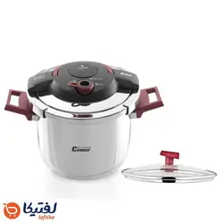 زودپز دو دسته کاندید مدل هلیوس با درب پیرکس 6 لیتری