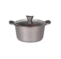 سرویس قابلمه گرانیتی 10 پارچه کاندید مدل اوشن رنگ دودی