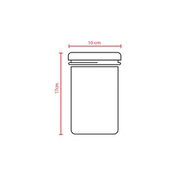 بانکه حبوبات شیشه ای درب طوسی 900 یونیک UN-1213