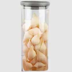 بانکه حبوبات شیشه ای درب مشکی 1800 یونیک UN-1200