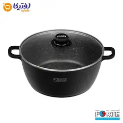 سرویس قابلمه گرانیتی 8 پارچه فورته Forte سرینا (مشکی)