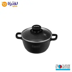 سرویس قابلمه گرانیتی 8 پارچه فورته Forte سرینا (مشکی)