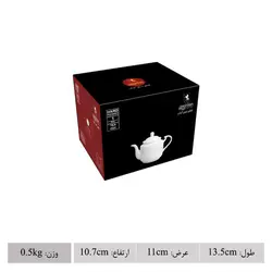 چینی زرین قوری استوانه طرح فلورانس سایز کوچک