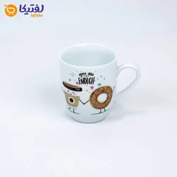 ماگ چینی دسته دار طرح دونات