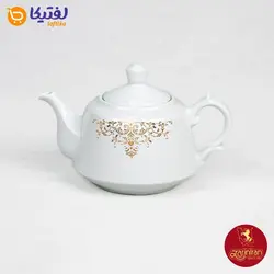قوری چینی زرین لندنی طرح مونت کارلو طلایی