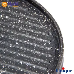 تابه گریل چدنی یونیک درب دار 30 سانتیمتری UN-6003