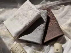 حوله استخری 140*70 تایل قهوه ای – لایکو