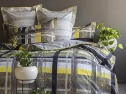 سرويس لحاف کيسه اي دونفره 7تکه سایز بزرگ - لايکو - پاتینا زرد