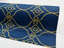 پارچه عرض 240 صد در صد نخ با بافت ساتنی طرح ست گلدن- لایکو