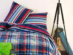 سرويس لحاف کيسه اي دونفره 7تکه -لايکو تامی آبی