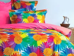 سرويس لحاف کيسه اي دونفره 7تکه فلاور صورتی - لايکو