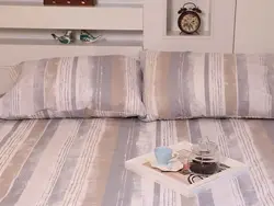 سرويس لحاف يکنفره 2تکه طرح پاتینا آبی