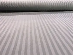 پارچه عرض 240 پنبه - پلی استر طوسی سیر راه راه هتلی - لایکو