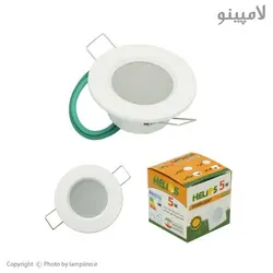 چراغ پنل چشمی 5 وات روشان الکتریک مدل هلیوس گرد