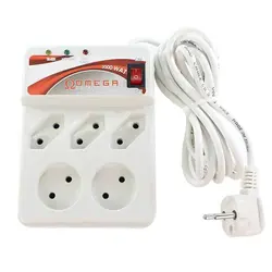 قیمت و خرید محافظ برق 5 خانه بدون ارت اُمِگا | لامپینو