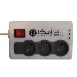 قیمت و خرید محافظ برق 3 خانه بدون ارت یخچال و فریزر اُمِگا | لامپینو