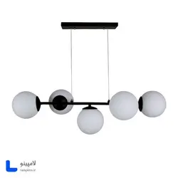لوستر مدرن مولکولی خطی 5 شعله