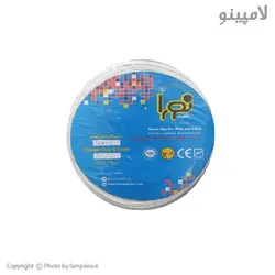 سیم سفید 0.75×2 نورا الکتریک حلقه 100 متری