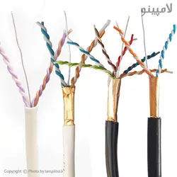کابل مخابرات (تلفن) بدون فویل 2 زوج مسی 06 هوایی سیم و کابل آمل