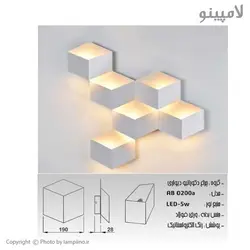 چراغ دیواری دکوراتیو LED چکاد مدل ab 0200a