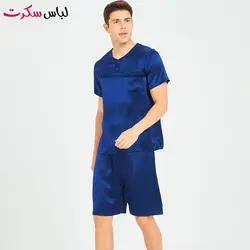 پیراهن شلوارک راحتی مردانه ساتن ابریشم lebassecret989 👌