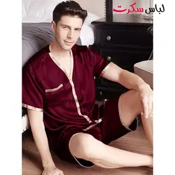 لباس خواب مردانه ساتن ابریشم lebassecret959 😍شیک، لوکس
