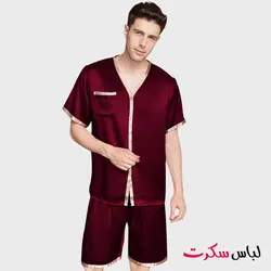لباس خواب مردانه ساتن ابریشم lebassecret959 😍شیک، لوکس