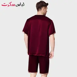 لباس خواب مردانه ساتن ابریشم lebassecret959 😍شیک، لوکس