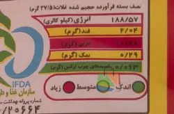 پفک نمکی مینو مقدار 60 گرم