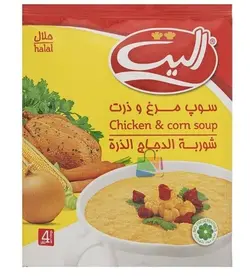 سوپ نیمه آماده مرغ و ذرت الیت مقدار 65 گرم