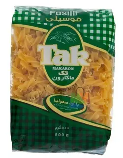ماکارونی فوسیلی تک ماکارون مقدار 500 گرمی