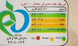 همبرگر 30% شام شام مقدار 500 گرم