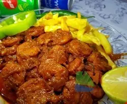 دوپیازه میگو (بیرون بر لذیذ)