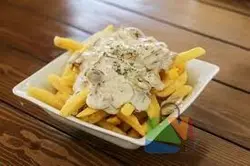 سیب زمینی با سس ویژه چهار چوب