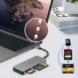 کارت خوان USB-C لنشن مدل C12 با کیفیت عالی