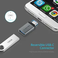 خرید آنلاین مبدل USB-C به USB-A لنشن مدل C3 با سرعت 5 گیگابایت بر ثانیه